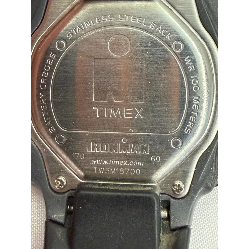 Timex Ironman Classic 30 Black Digital Sports Watch TW5M18700 WR 100M